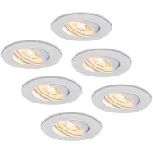 HOFTRONIC™ LED Einbaustrahler 6W 570lm 2700K Weiß Dimmbar Schwenkbar
