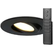HOFTRONIC™ Einbaustrahler Napels 8W 570lm 2700K Schwarz IP65 dimmbar 360°