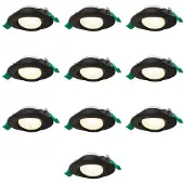 HOFTRONIC™ LED Einbaustrahler 6W 570lm CCT Schwenkbar Schwarz 10er Set