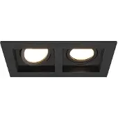 HOFTRONIC™ LED Einbaustrahler Doppel 8W 4000K GU10 Schwarz IP20 schwenkbar