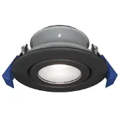 HOFTRONIC™ LED Einbaustrahler 85mm GU10 IP65 Schwarz Rund Schwenkbar