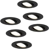 HOFTRONIC™ LED Einbaustrahler Miro 4W 345lm 4000K Dimmbar Schwarz