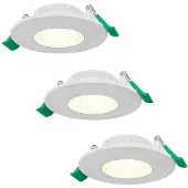 HOFTRONIC™ LED Einbaustrahler 6W 570lm CCT 2700K/4000K/6000K Weiß 3er Set