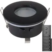 HOFTRONIC™ LED Einbaustrahler Porto 5W 400lm 2700K IP44 Schwarz Dimmbar GU10
