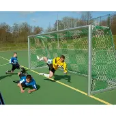Sport-Thieme Jugend-Fußballtornetz "Schachbrettmuster", Rot-Weiß, 80/150 cm
