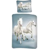 BrandMac Bed Linen - Adult Size 140 x 200 cm - White Horse (1000517)
