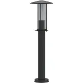 vidaXL Wegeleuchte Schwarz 60 cm Edelstahl