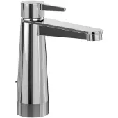 Villeroy & Boch V&B Einhebel-Waschtischarmatur Conum mit Zugstangen-Ablaufgarnitur, chrom