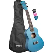 Cascha Konzert Ukulele Linde Blau