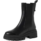 Tamaris Damen Stiefel Leder schwarz 37