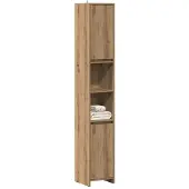 vidaXL Badschrank Artisan-Eiche 30x30x183,5 cm Holzwerkstoff