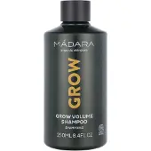 Mádara Cosmetics Grow Volume Shampoo, 250 ml, Shampoo, Nicht-professionell, Frauen, Alle Haare, Gefärbtes Haar, Glättend, Weichmachend, Volumengebend