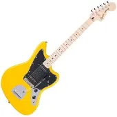 Squier FSR Affinity Serie Jaguar MN Graffiti Gelb