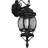 TRIO Lighting Außenwandleuchte Elvo, dimmbar, schwarz, Aluminium, Antik, Wandleuchte außen