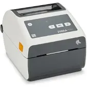 Zebra Technologies ZD421D - Wärmeübertragung - 203 x 203 DPI - 152 mm/sek - Verkabelt & Kabellos - Grau - Weiß
