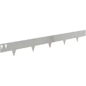 vidaXL Raseneinfassung 10 stk. 100 x 12 cm Stahl Silber