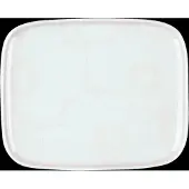 Marimekko Oiva / Jalo Dessertteller 15 x 12 cm Steingut Weiß/Weiß