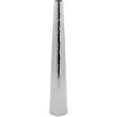 Fink Dekovase "CUBA, mit feiner Hammerschlagstruktur", silber (silberfarben), H:43cm Ø:7cm, Edelstahl, Vasen, Dekovase, Rosenvase, Tischvase aus Edelstahl, silberfarben
