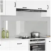 vidaXL Küchenrückwand 2 stk. Transparent 80 x 50 cm Gehärtetes Glas