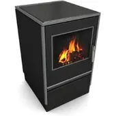 Glutos Küchenofen | HHS 03 G | 6,5 kW | Schwarz | Scharnier links