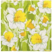 Papstar 100 Servietten, 3-lagig 1/4-Falz 33 cm x 33 cm "Narciso"