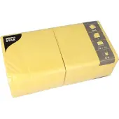 Papstar 5000 Servietten, 1-lagig 1/4-Falz 33 cm x 33 cm gelb