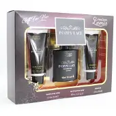 Markenlos Poppy Lace Geschenk-Duft-Set 3-teilig Hand & Body Lotion, Parfum, Dusch Gel