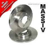 BESTPRICE Bremsscheibe Hinterachse Voll [Hersteller-Nr. 31470748] für Audi, Seat