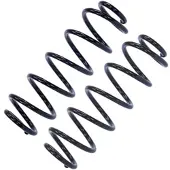 BESTPRICE 2x Fahrwerksfeder Hinterachse [Hersteller-Nr. 10651385] für Peugeot, Citroën