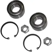 BESTPRICE 2x Radlagersatz Vorderachse [Hersteller-Nr. 10647136] für Citroën, Peugeot, Ds