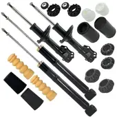 BESTPRICE 4x Gasdruck Stossdämpfer vorne + hinten [Hersteller-Nr. 10683196] für VW