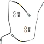 BESTPRICE 2x Bremsschlauch hinten [Hersteller-Nr. 10620160] für Skoda, Audi, VW