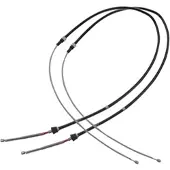 BESTPRICE 2x Handbremsseil Trommelbremse Hinterachse [Hersteller-Nr. 30321927] für VW, Skoda, Seat