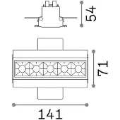 Ideal Lux LED-Einbaustrahler LIKA 12,5 W 4000 K rahmenlos 267906 12,5 W 1250 lm 4000 K IP20 14,1 cm weiß-schwarz ohne Rahmen