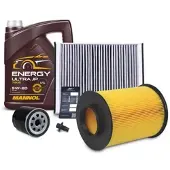 BESTPRICE Inspektionspaket SET A + 5L 5W-20 Motoröl [Hersteller-Nr. 40669553] für Ford