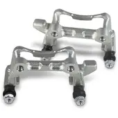 BESTPRICE 2x Bremssattelhalter Hinterachse [Hersteller-Nr. 40841718] für VW, Seat, Skoda, Audi