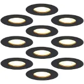 HOFTRONIC™ LED Einbaustrahler 4,5W 345lm 2700K Dimmbar IP65 Schwarz GU10
