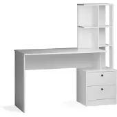 Vicco Schreibtisch Denton Weiß 136 x 55 cm, Model 36690