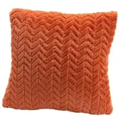 Amadeus Chevron-Kissen Orange 40x40 - Quadrat Polyester 40x8 cm