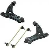 BESTPRICE Satz Querlenker + Koppelstangen Vorderachse [Hersteller-Nr. 10661057] für Skoda, Seat, VW