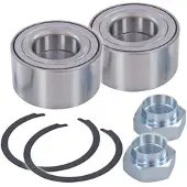 BESTPRICE 2x Radlagersatz Vorderachse [Hersteller-Nr. 10660832] für Lancia, Alfa Romeo, Fiat