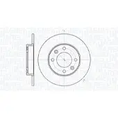 MAGNETI MARELLI Bremsscheibe [Hersteller-Nr. 361302040111] für Peugeot, Citroën