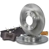 BESTPRICE Bremsscheiben+Bremsbeläge hinten System-Lucas VOLL [Hersteller-Nr. 10601704] für Citroën, Peugeot