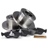 BESTPRICE Bremsscheiben + Bremsbeläge Hinterachse Voll [Hersteller-Nr. 10602950] für VW, Mercedes-Benz