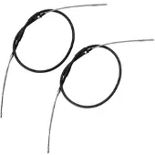 BESTPRICE 2x Handbremsseil Trommelbremse Hinterachse [Hersteller-Nr. 10621780] für Seat, VW