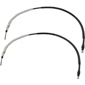 BESTPRICE 2x Handbremsseil Scheibenbremse Hinterachse [Hersteller-Nr. 10621880] für Lancia, Fiat, Peugeot, Citroën