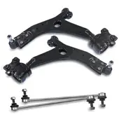 BESTPRICE 2x Querlenker + 2x Koppelstange vorne [Hersteller-Nr. 40379267] für Ford, Volvo