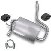 BESTPRICE Endschalldämpfer + Montagematerial [Hersteller-Nr. 40279396] für Dacia