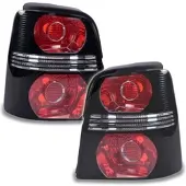 BESTPRICE 2x Heckleuchte schwarz li+re ohne Lampenträger [Hersteller-Nr. 31529506] für VW