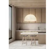 Nova Luce Pendelleuchte Lalu E27 Weiß Ø60cm 9620169